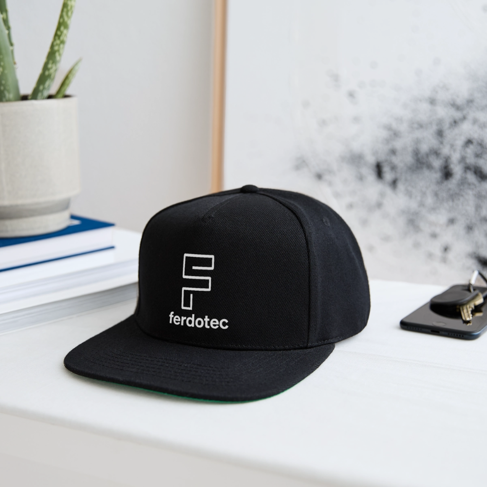 Snapback Cap - Schwarz/Schwarz